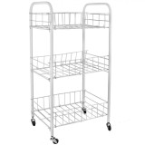 Carucior bucatarie, Liberta, Metal, 34 x 26 x 70 cm, Alb