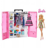 Set de joaca Papusa Barbie cu noua garderoba, Mattel