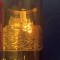 Pahar cristal cu orașul Wartburg decorat cu aur 24k