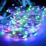 Instalatie craciun, 5 metri, 50 led-uri, usb, telecomanda cu 8 functii, multicolor, flippy