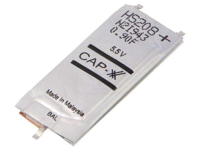Supercondensator CAP-XX HS208F 900mF 5,8V 30A SMD EDLC compact