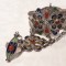 SET argint BRATARA cu MEDALION si INEL etnic TRIBALA BERBERA KABYLE superb RAR