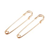 Set 2 ace de siguranta decorative Crisalida, 13 x 75 mm, Auriu