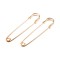 Set 2 ace de siguranta decorative Crisalida, 13 x 75 mm, Auriu
