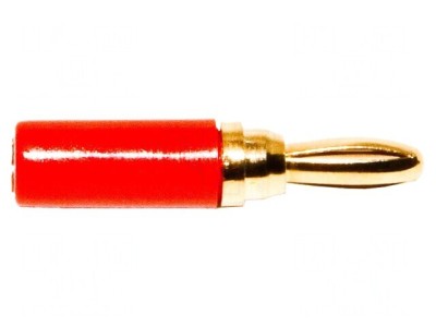 Conector banană 3mm mufă roșie 1kVDC 5A foto