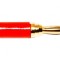 Conector banană 3mm mufă roșie 1kVDC 5A