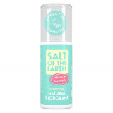 Deodorant spray cu pepene și castravete Salt Of The Earth Pure Aura, 100 ml, Crystal Spring