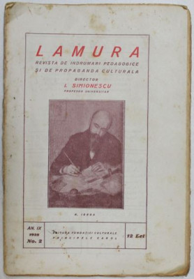 Lamura - Revista de Indrumari Pedagogice si de Propaganda Culturala, An IX, Nr. 2 1928 foto