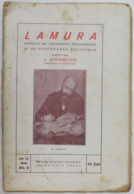 Lamura - Revista de Indrumari Pedagogice si de Propaganda Culturala, An IX, Nr. 2 1928 foto