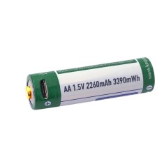 Acumulator AA 1,5V Li Ion 2260 mAh cu incarcare USB - Keeppower