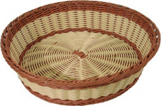 Cos polirattan, rotund, diam 40 cm - 2 culori foto