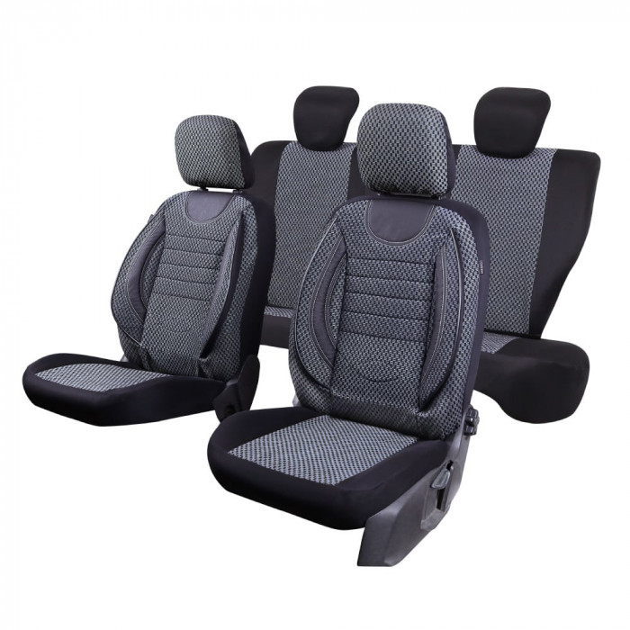 Huse scaune auto cu insertii de piele ecologica Nissan Juke 2010-2019 (Bancheta fractionata )