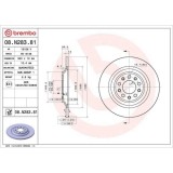 Set disc frana Jeep Cherokee (Kl) 06.13-, Cherokee Van (Kl) 06.13-, Spate, 320X12mm, plin, BREMBO