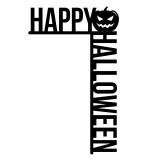 Decoratiune Happy Halloween KRO-1111, dimensiune 35x50cm, negru, VivaTechnix