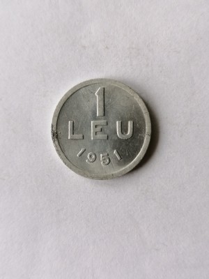 1 leu 1951 .romania foto