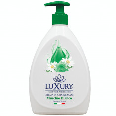 Sapun lichid cu pompita si aroma de mosc alb, 750ml, Luxury