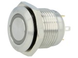 Comutator anti-vandalism SPST-NO 2A/36VDC IP65 verde
