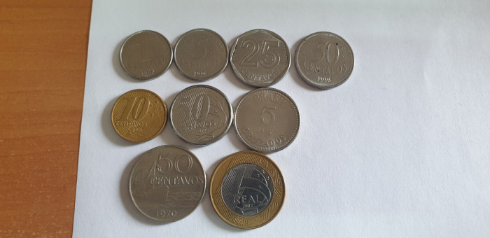 monede brazilia 9 buc.