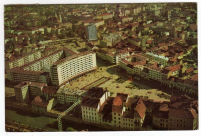 CLUJ PANORAMA PIATA MIHAI VITEAZUL BLOCUL CUZA VODA CINEMA REPUBLICA RPR foto