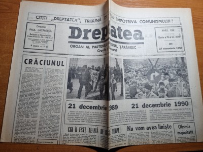dreptatea 27 noiembrie 1990-cui ii este teama de regele mihai,craciunul foto