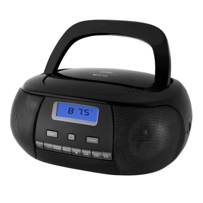 Radio CD Player Ecg, 6 baterii x 1.5 V, aux 3.5 mm, tuner FM, memorie 20 posturi, Negru foto