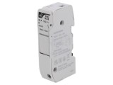 Clemă siguranţe cilindrice 10,3x38mm pentru şină DIN 32A