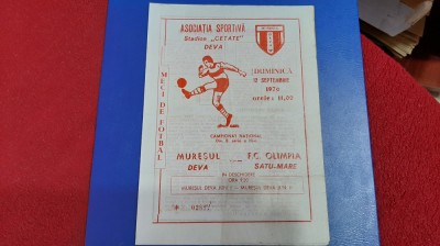 program Muresul Deva - Olimpia SM foto