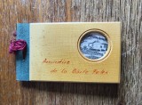 Carticica artizanat vintage cu coperti lemn, Amintire de la Baile Felix / C1DP