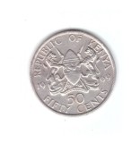 Moneda Kenya 50 cents/centi 1969, stare buna, curata