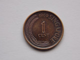1 CENTS 1969 SINGAPORE-nonmagnetic, Asia