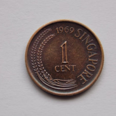 1 CENTS 1969 SINGAPORE-nonmagnetic