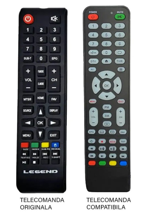 Telecomanda compatibila TV Legend EE-T32S07 cod ER 9482 /MFY 6121 /SYS 007F (482)