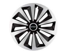 Set 4 capace roti Fox Gri-Negru R16 pentru gama auto Smart foto