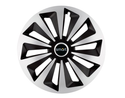 Set 4 capace roti Fox Gri-Negru R15 pentru gama auto Smart foto