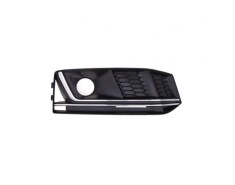 Grila bara protectie, spoiler Audi A4/S4 (B9), 11.2015-07.2019, model: S-LINE, montare fata, dreapta, cromat/negru, RapidAuto