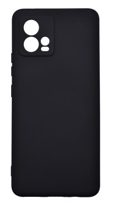 Husa de protectie din silicon pentru Motorola Moto G72, SoftTouch, interior microfibra, Negru foto