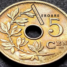 Moneda istorica 5 CENTIMES - BELGIA, anul 1928 *cod 3568 = BELGIE - ERORI