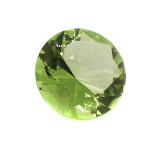 Cristal decorativ din sticla k9 diamant mare - 6cm verde deschis, Stonemania Bijou