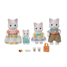 Figurine Sylvanian Families-Familia Pisicutelor Latte