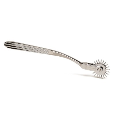Accesoriu Pentru Stimulare Erotica One-Row Wartenberg Pinwheel, Argintiu foto