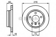 Disc frana BMW Seria 3 Compact (E46) (2001 - 2005) BOSCH 0 986 478 642 foto