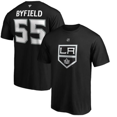 Los Angeles Kings tricou de bărbați Quinton Byfield #55 Authentic Stack Name &amp;amp;amp; Number - L foto