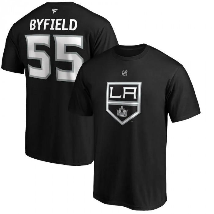 Los Angeles Kings tricou de bărbați Quinton Byfield #55 Authentic Stack Name &amp;amp; Number - L
