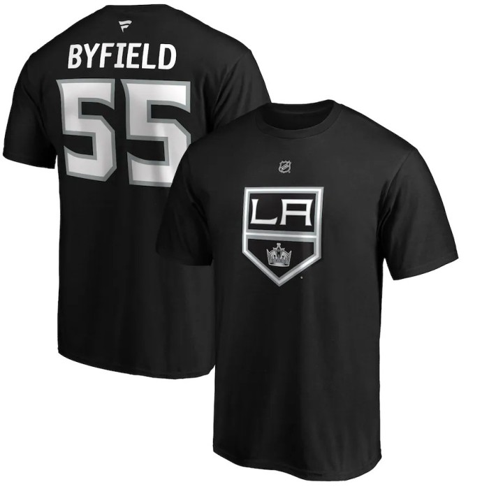 Los Angeles Kings tricou de bărbați Quinton Byfield #55 Authentic Stack Name &amp;amp; Number - M