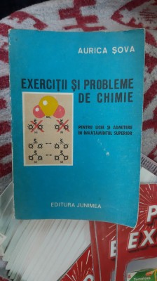 EXERCITII SI PROBLEME DE CHIMIE - AURICA SOVA foto