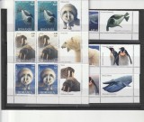 Fauna polara 2 serii un cu vinieta ,nr lista 1791 , Romania ., Nestampilat