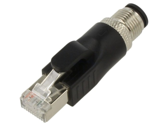 Adaptor EPIC&reg; DATA M12D4MS-INCABLE-RJ45MS