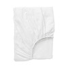 Cearsaf cu elastic, 140 x 200, material bumbac, Alb, General