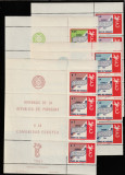 Paraguay 1961-C.E.P.T.1958,Europa Unita,serie 4x7 val.dantelate,nest.Mi.986-992