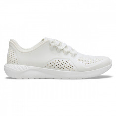 Pantofi Crocs Women&#039;s Literide Pacer Alb - Almost White